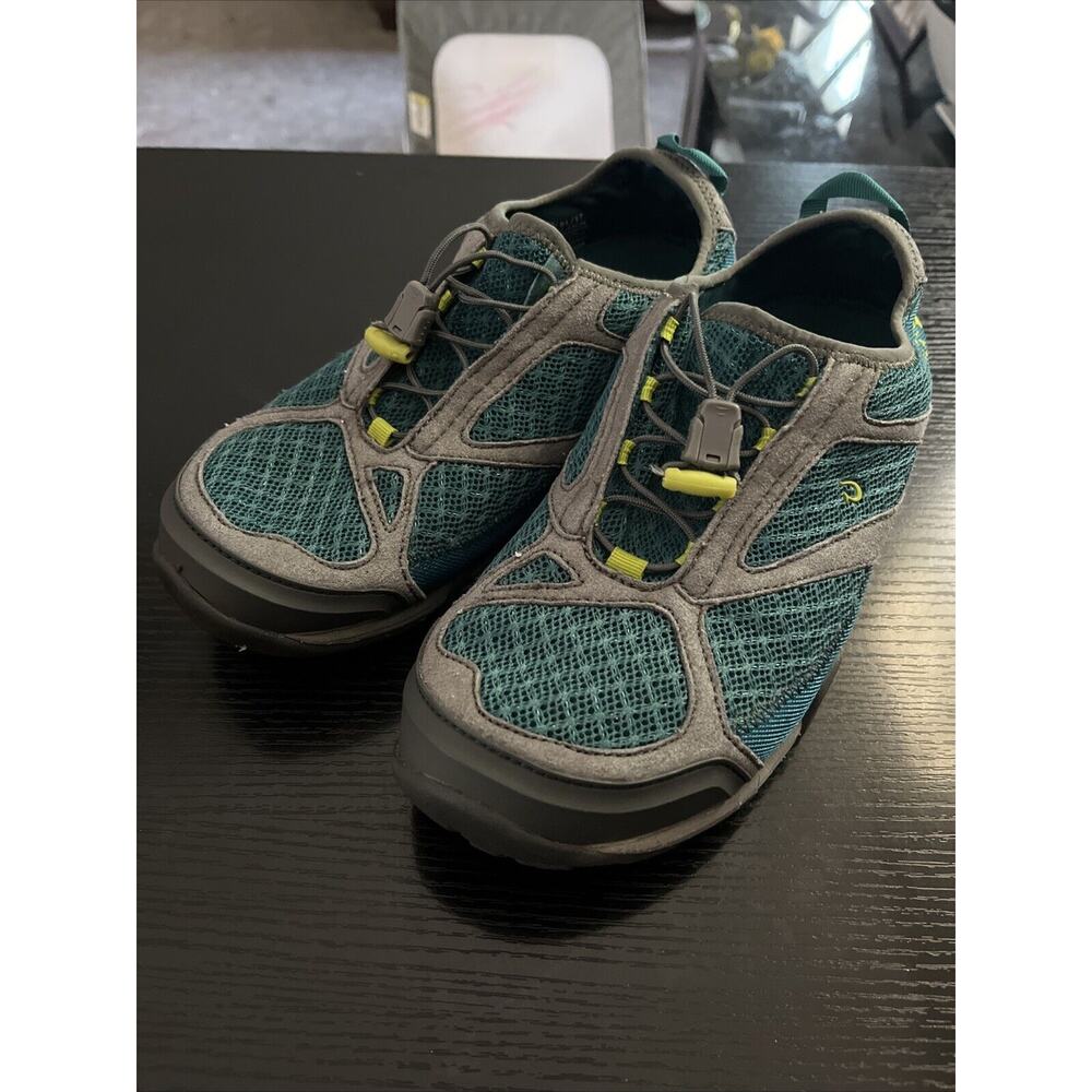 OluKai Eleu Trainer Beach Running Shoes Sea Green Charcoal 20291-SN26 Womens 9.5
